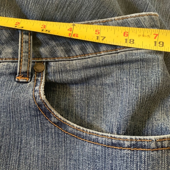 WOMEN'S L.A.blues DENIM JEANS, SIZE 20W Boot Cut Light Frayed Bottoms - Picture 14 of 14